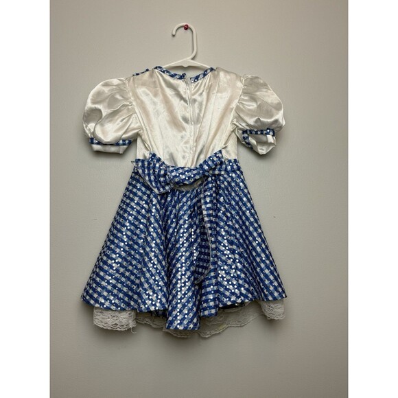Wizard of Oz Dorothy Costume Fits 3T-4T Halloween Girls Shimmer Dress - Picture 7 of 7